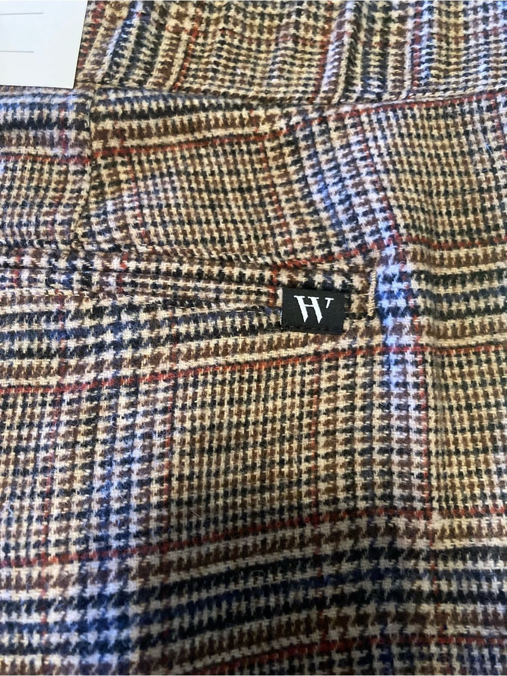 NWT Houston White Brown Glen-Plaid Three-Piece Suit: Jacket, Vest, Pants (XL*) - Picture 7 of 8